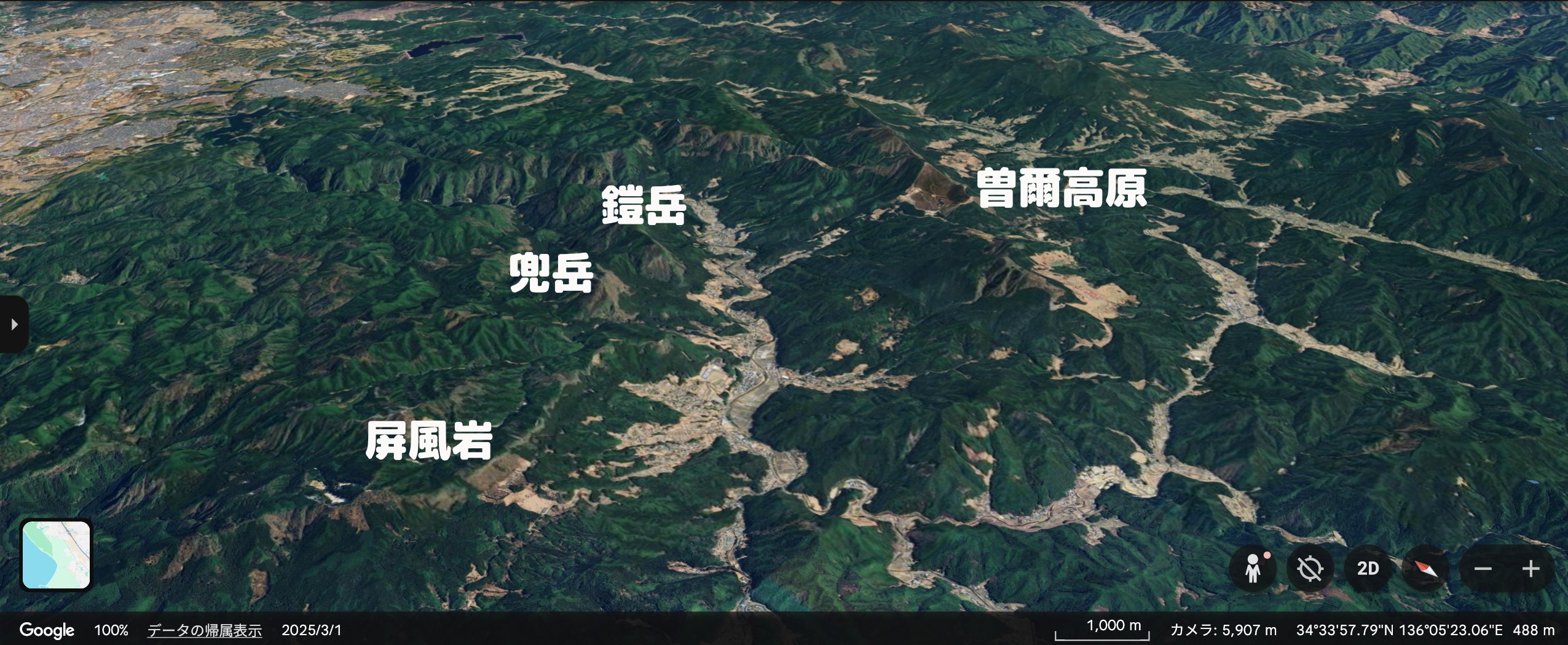 曽爾高原周辺マップ
